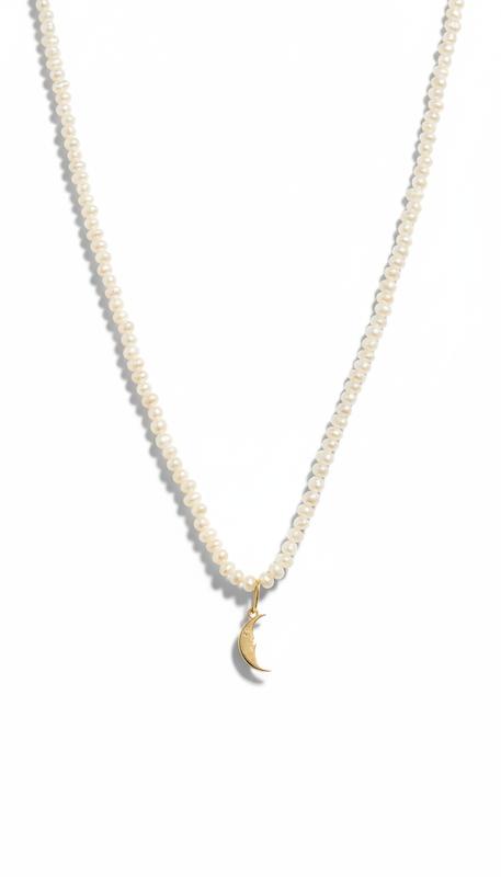 گردنبند طلا ۱۸ عیار مرواریدی گالری طلای شفیع