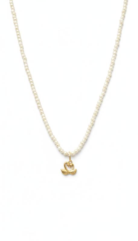 گردنبند طلا ۱۸ عیار مرواریدی گالری طلای شفیع