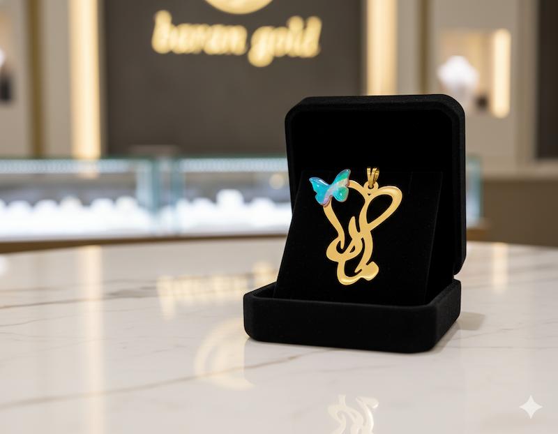 آویز طلا ۱۸ عیار مادر گالری باران گلد