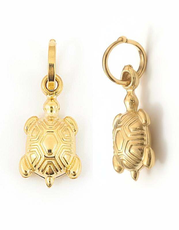 آویز طلا ۱۸ عیار لاک پشت ثروت گالری باران گلد