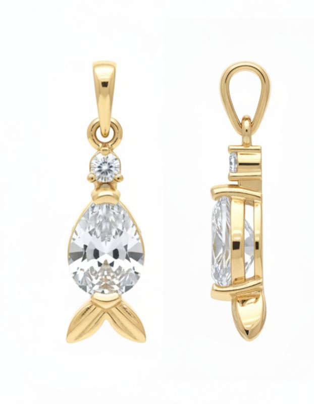 آویز طلا ۱۸ عیار ملکه گالری باران گلد