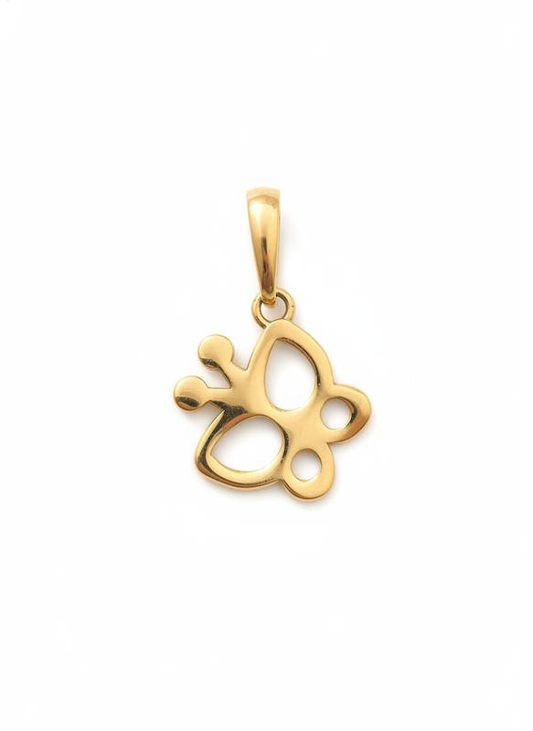 آویز طلا ۱۸ عیار پروانه تولد گالری باران گلد