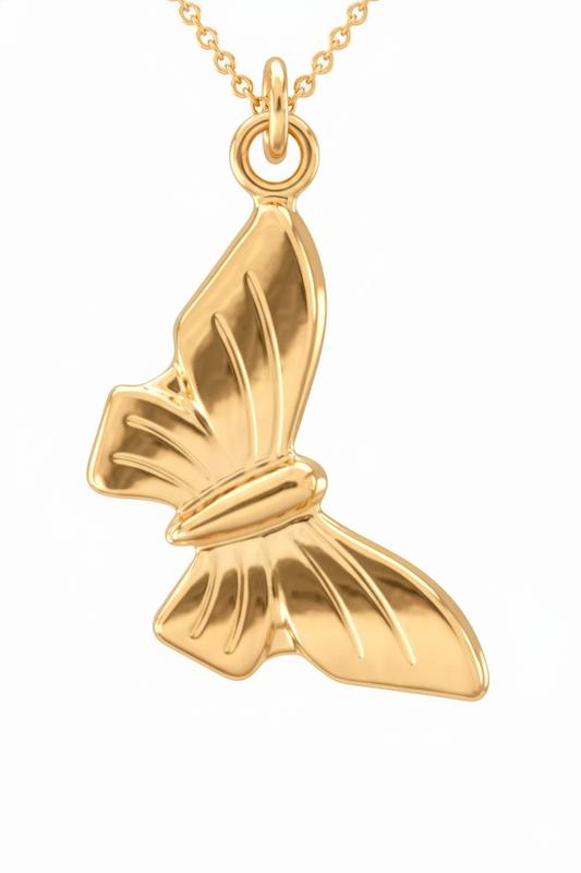 آویز طلا ۱۸ عیار پروانه سلامتی گالری باران گلد