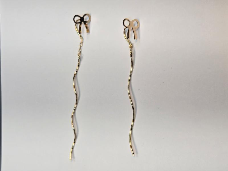 گوشواره طلا ۱۸ عیار پاپیون گالری پریدخت