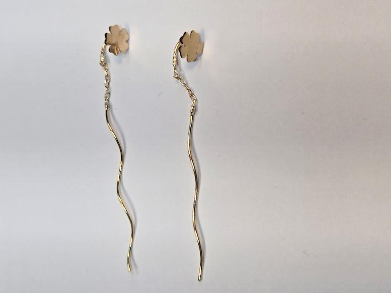 گوشواره طلا ۱۸ عیار گل گالری پریدخت