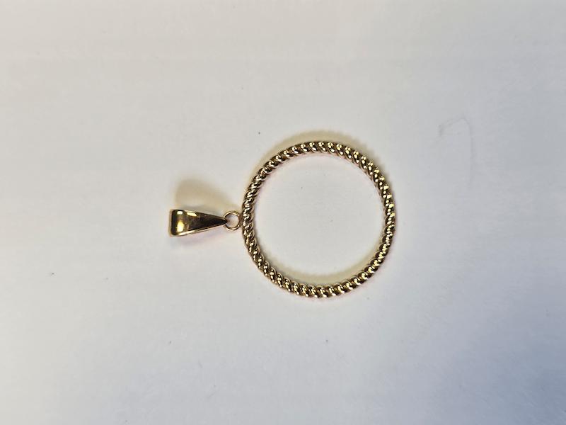 آویز طلا ۱۸ عیار حلقه گالری پریدخت