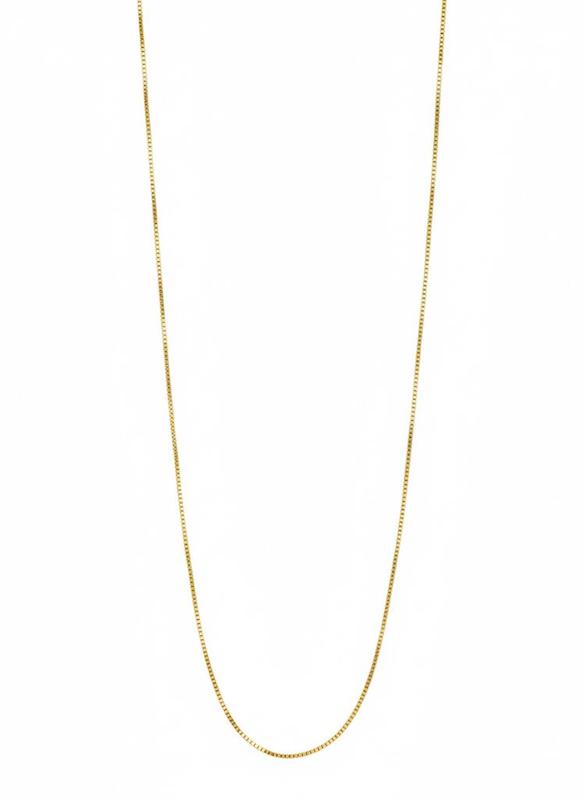 زنجیر طلا ۱۸ عیار ونیزی زیر گرم گالری حسینی زاده