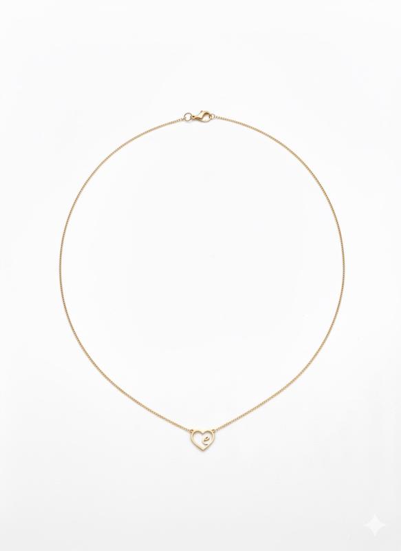 گردنبند طلا ۱۸ عیار دو قلب گالری طلا سرور گلد