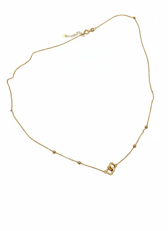 گردنبند طلا ۱۸ عیار ونکلیف سوپرلوکس اماراتی به همراه گویی گالری ملورین