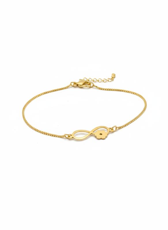 دستبند طلا ۱۸ عیار بی نهایت گالری ملورین