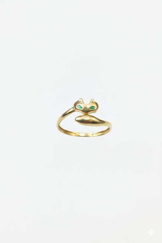 انگشتر طلا ۱۸ عیار طرح مار گالری طلاجات زحمتکش