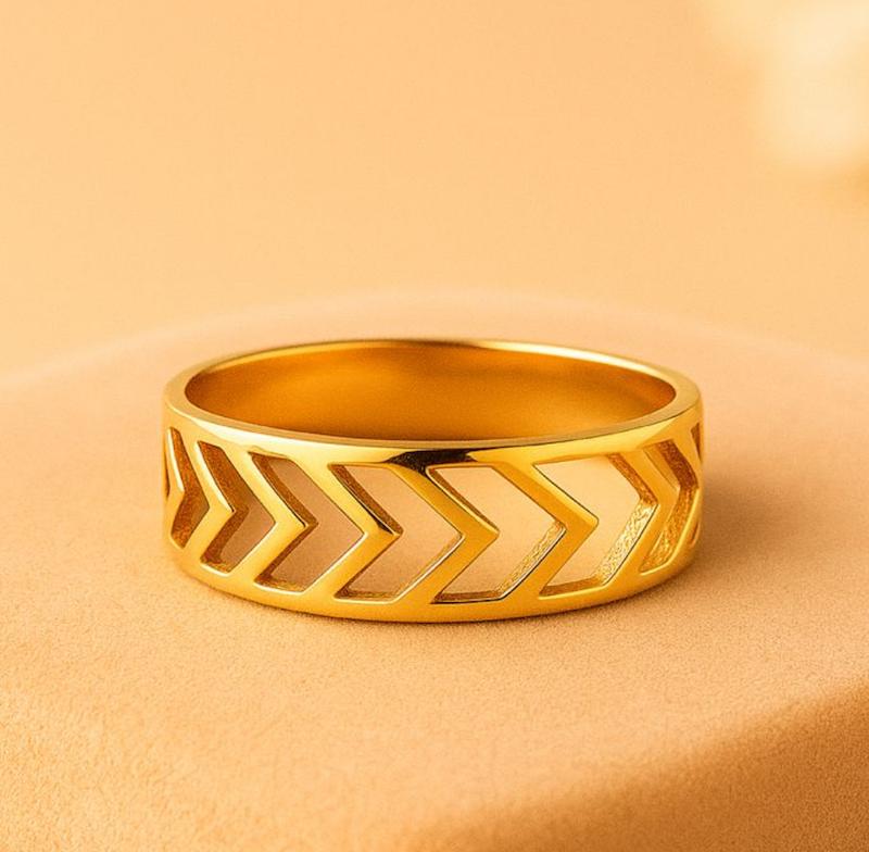 انگشتر طلا ۱۸ عیار رینگ گالری بابل طلا