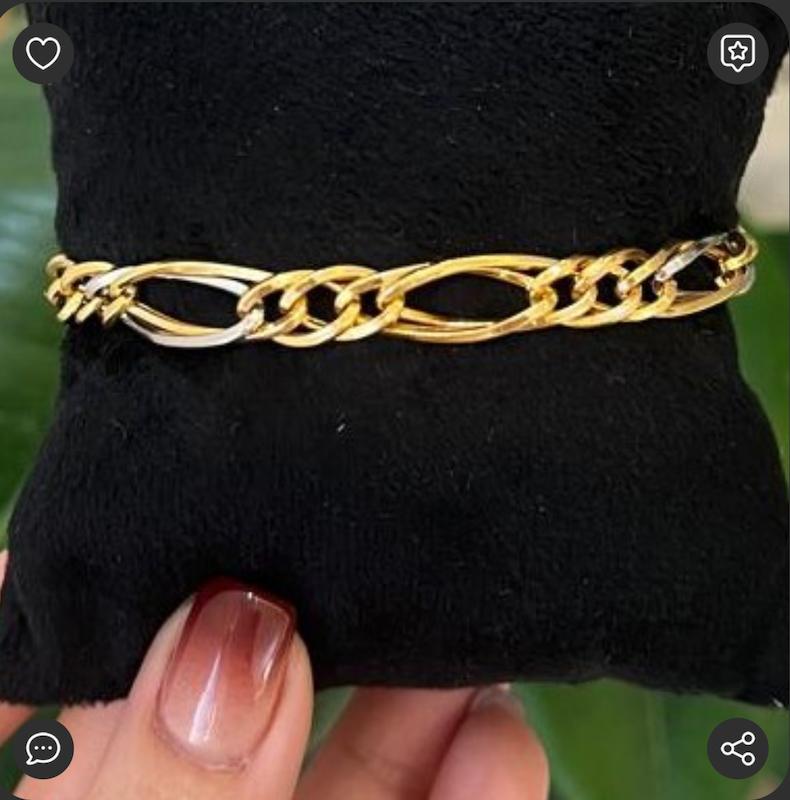 دستبند طلا ۱۸ عیار زنجیری گالری بابل طلا