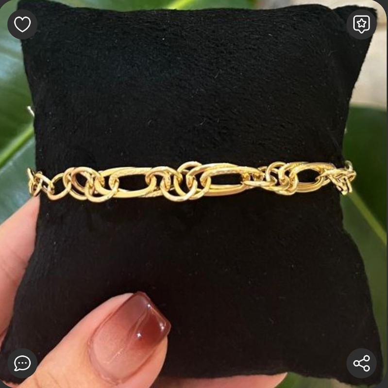 دستبند طلا ۱۸ عیار زنجیری گالری بابل طلا