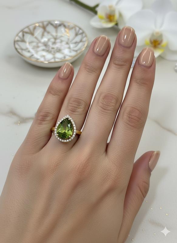 انگشتر طلا ۱۸ عیار زمرد گالری بابل طلا