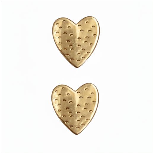 گوشواره طلا ۱۸ عیار قلب تاس گالری