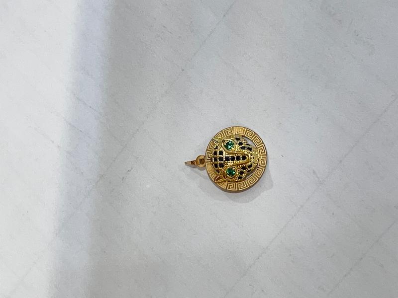 آویز طلا ۱۸ عیار مرواریدی تاس گالری