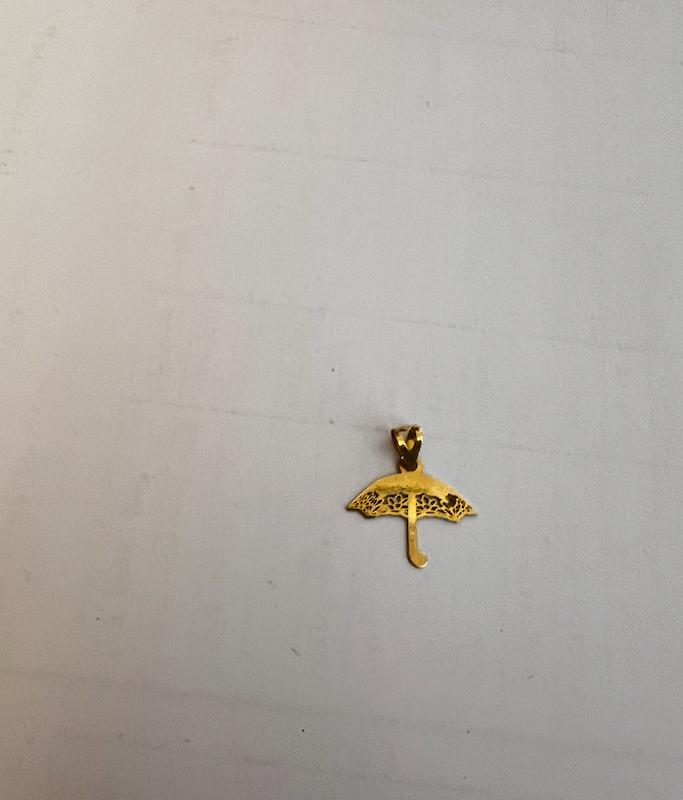 آویز طلا ۱۸ عیار لیزری چتر تاس گالری