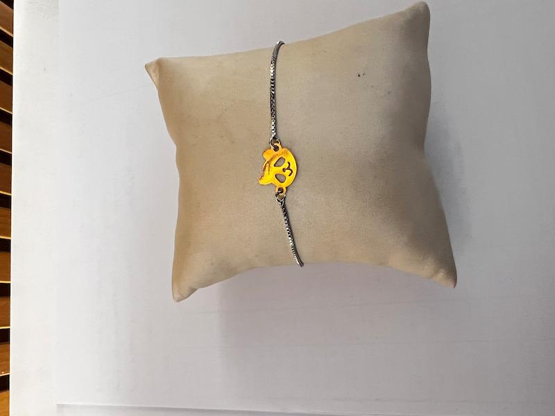 دستبند طلا ۱۸ عیار سیم و زر تاس گالری