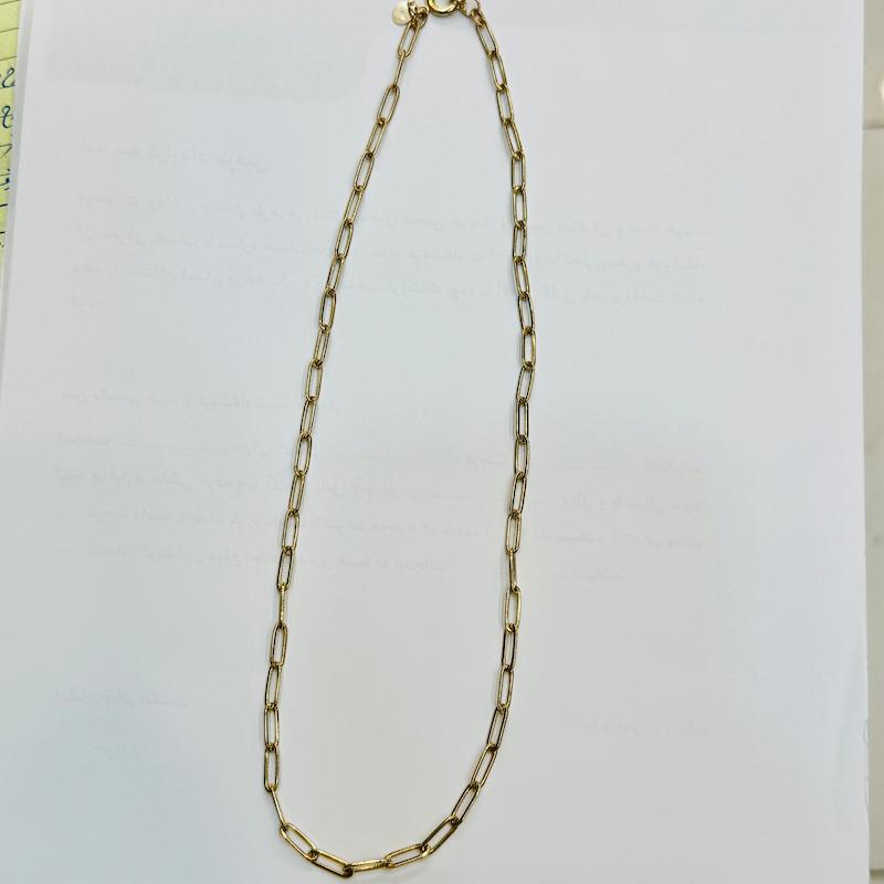 زنجیر طلا ۱۸ عیار هرمس گالری الیاگلد