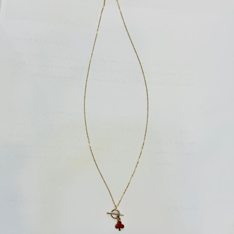 گردنبند طلا ۱۸ عیار شبدر گالری الیاگلد