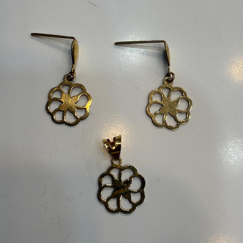 سرویس طلا ۱۸ عیار گل گالری الیاگلد