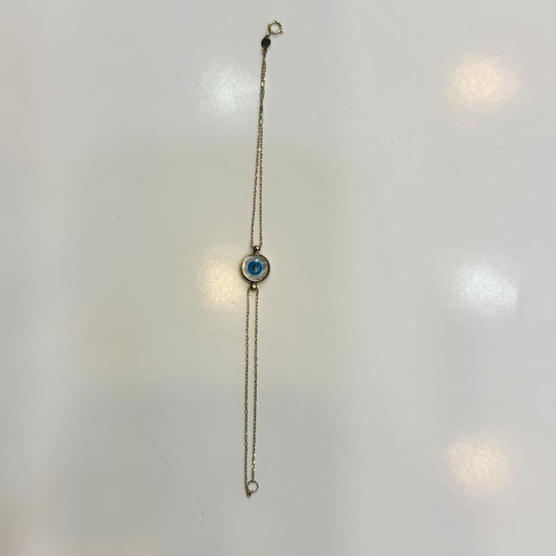 دستبند طلا ۱۸ عیار چشم گالری الیاگلد