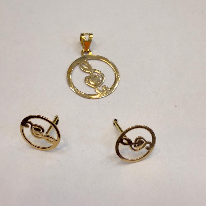 سرویس طلا ۱۸ عیار نت موسیقی گالری الیاگلد