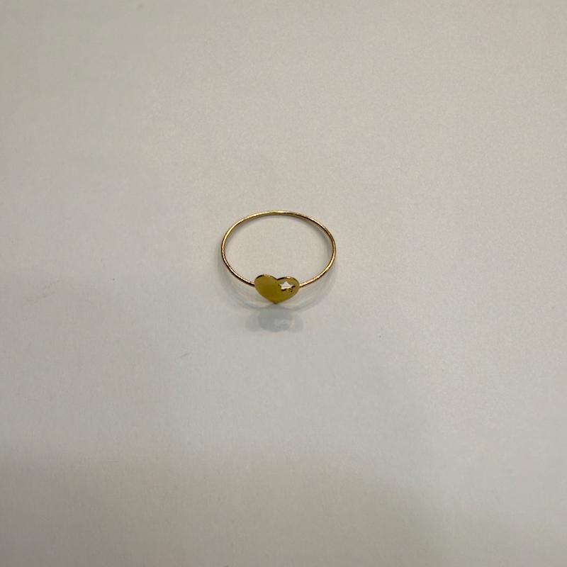 انگشتر طلا ۱۸ عیار قلب مینیمال گالری الیاگلد