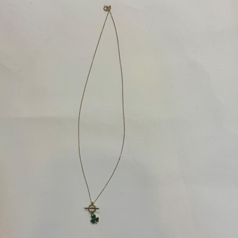 گردنبند طلا ۱۸ عیار تیفانی و شبدرسبز گالری الیاگلد