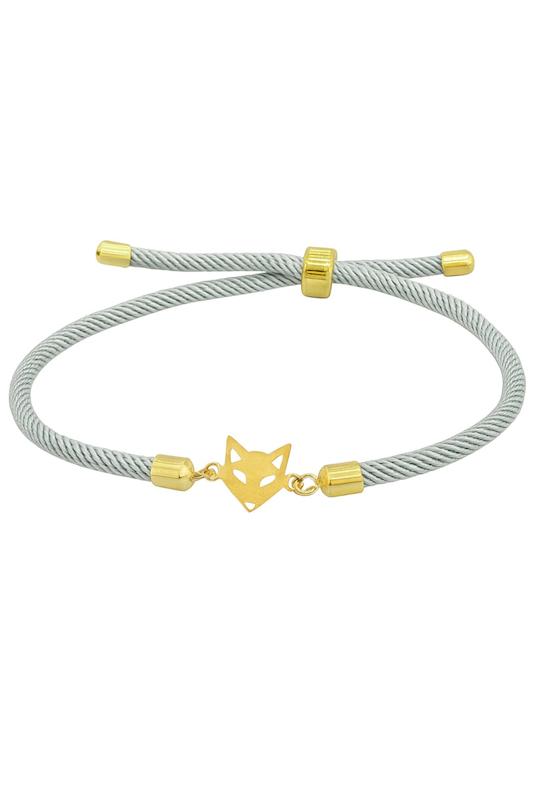 دستبند طلا ۱۸ عیار دستبندی مدل روباه گالری پیرو