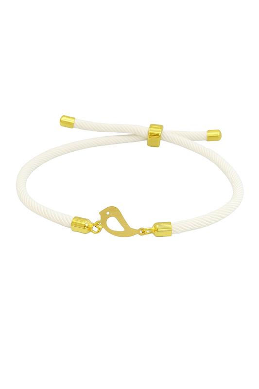 دستبند طلا ۱۸ عیار دستبندی مدل مرغ آمین گالری پیرو