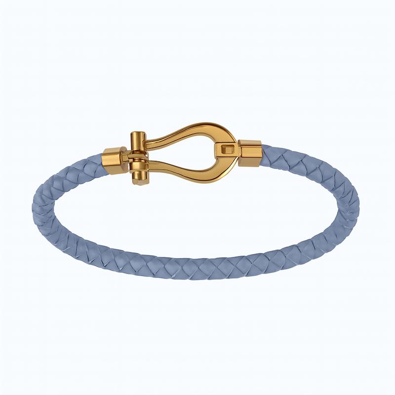 دستبند طلا ۱۸ عیار دستبند چرمی فرد گالری طلای هدی