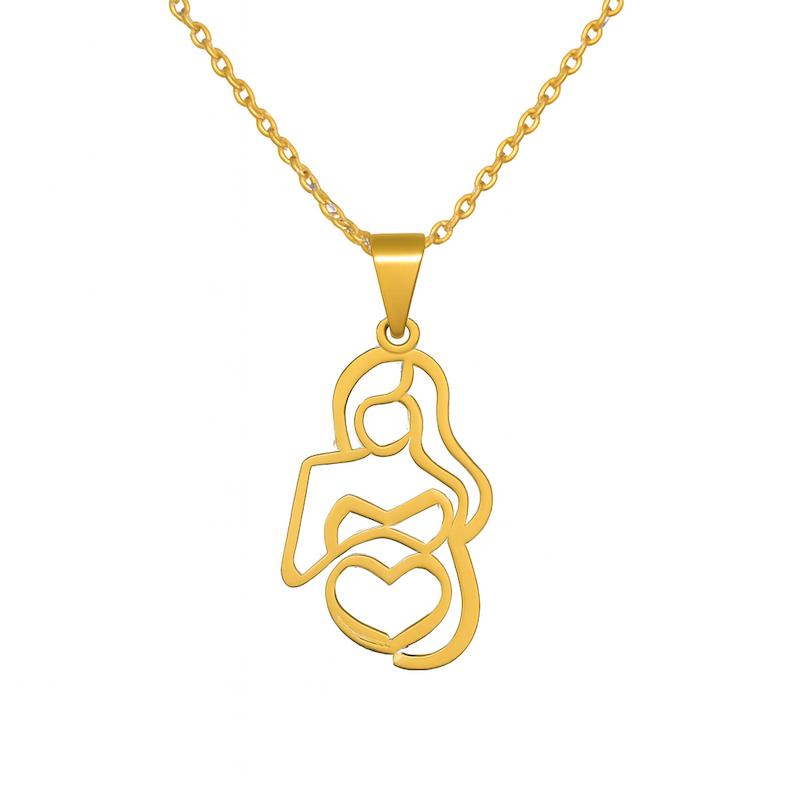 آویز طلا ۱۸ عیار پلاک مادر گالری طلای هدی