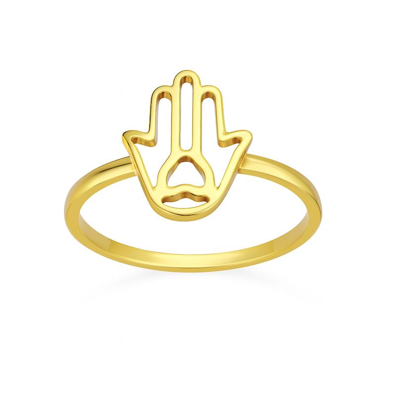 انگشتر طلا ۱۸ عیار انگشتر دست همسا گالری طلای هدی