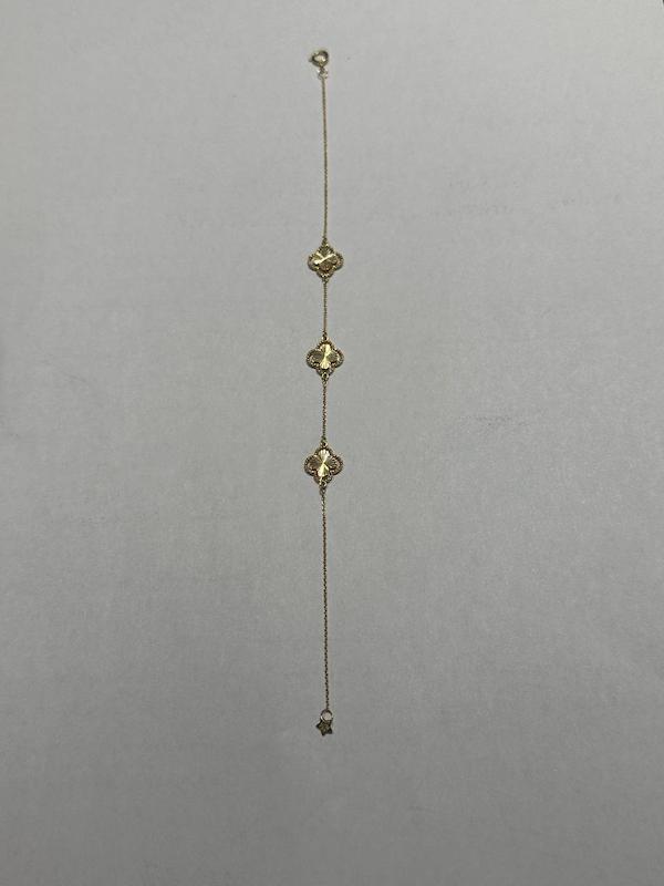 دستبند طلا ۱۸ عیار ون کلیف گالری طلا دوران