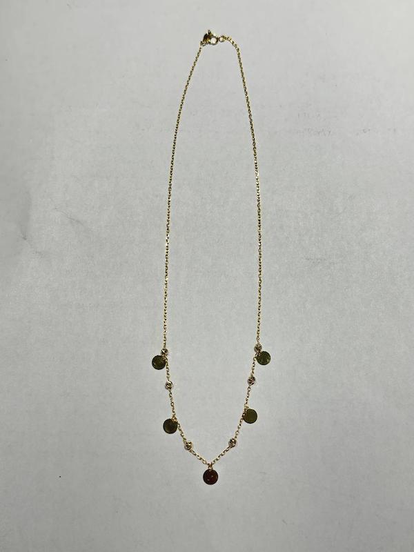 زنجیر طلا ۱۸ عیار پولکی گالری طلا دوران