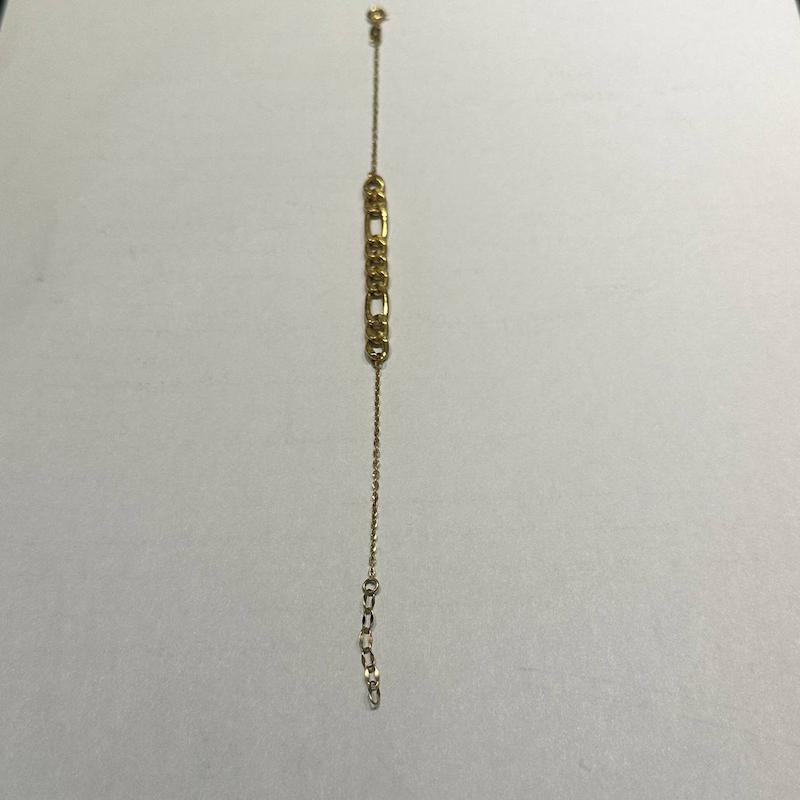 دستبند طلا ۱۸ عیار فیگارو گالری طلا دوران