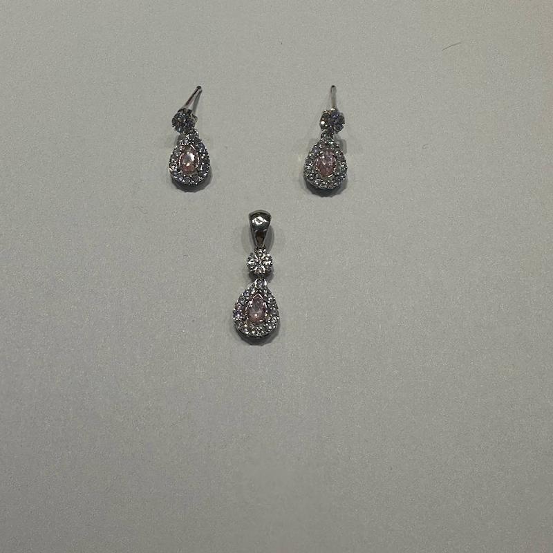 آویز طلا ۱۸ عیار نیم ست شاین گالری طلا دوران