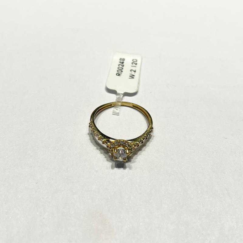 انگشتر طلا ۱۸ عیار سولیتر گالری طلا دوران