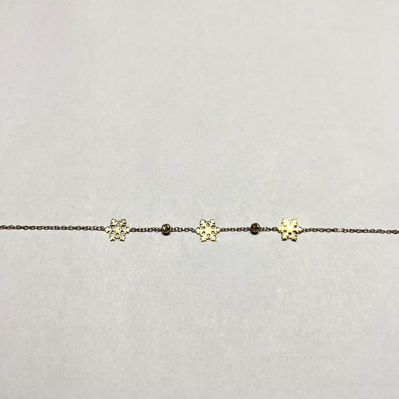 دستبند طلا ۱۸ عیار برف گالری طلا دوران