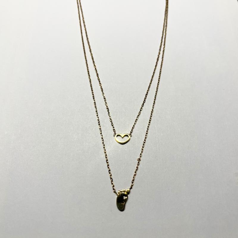 گردنبند طلا ۱۸ عیار گردنبند نوزاد و مادر گالری طلا دوران