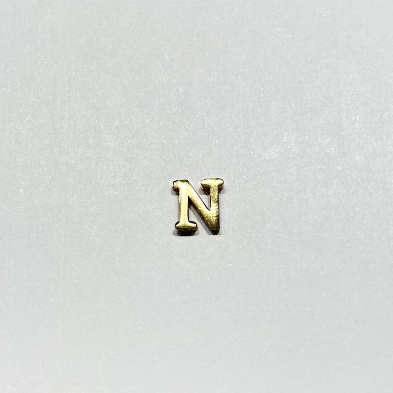 آویز طلا ۱۸ عیار حروف N گالری طلا دوران