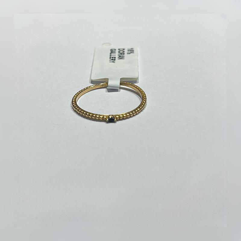 انگشتر طلا ۱۸ عیار نگین گالری طلا دوران