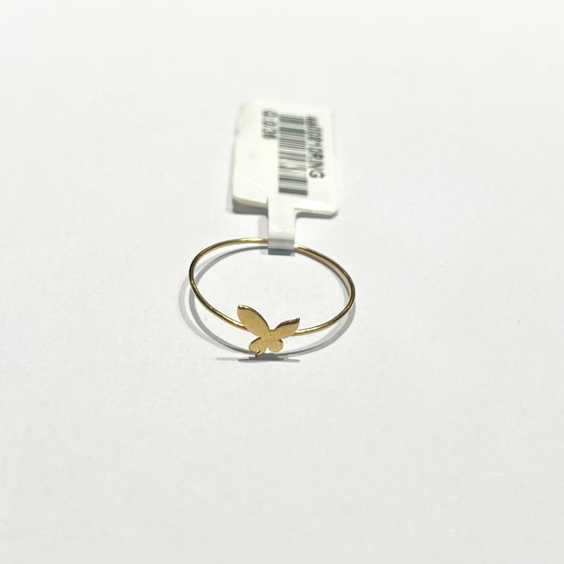 انگشتر طلا ۱۸ عیار پروانه گالری طلا دوران