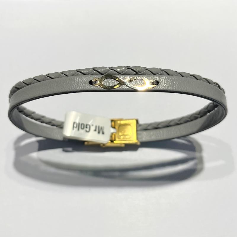 دستبند طلا ۱۸ عیار چرم گالری طلا دوران