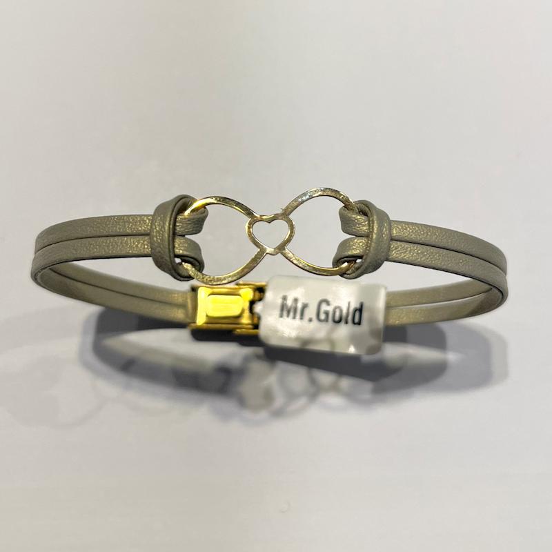 دستبند طلا ۱۸ عیار چرم گالری طلا دوران