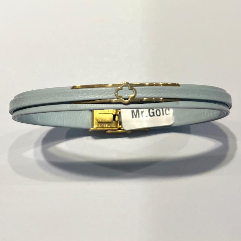 دستبند طلا ۱۸ عیار چرم گالری طلا دوران