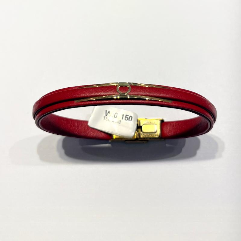 دستبند طلا ۱۸ عیار چرم گالری طلا دوران