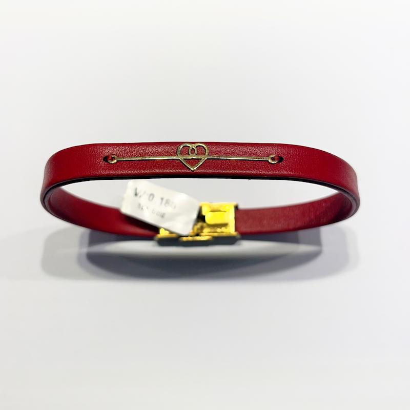 دستبند طلا ۱۸ عیار چرم گالری طلا دوران